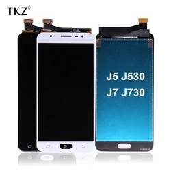 استبدال شاشات الكريستال السائل للهاتف المحمول لسامسونج غالاكسي J730 شاشة LCD ل J3 J4 J5 J6 J7 J8 2016 2